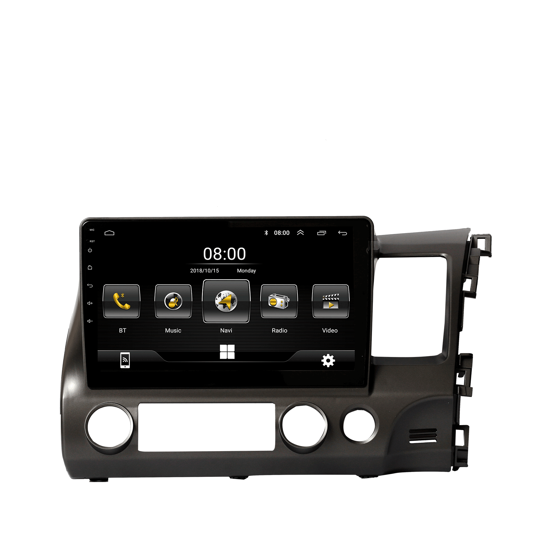 Honda Civic Reborn 2007 to 2011 Android Panel HD Player IPS Display Multimedia System