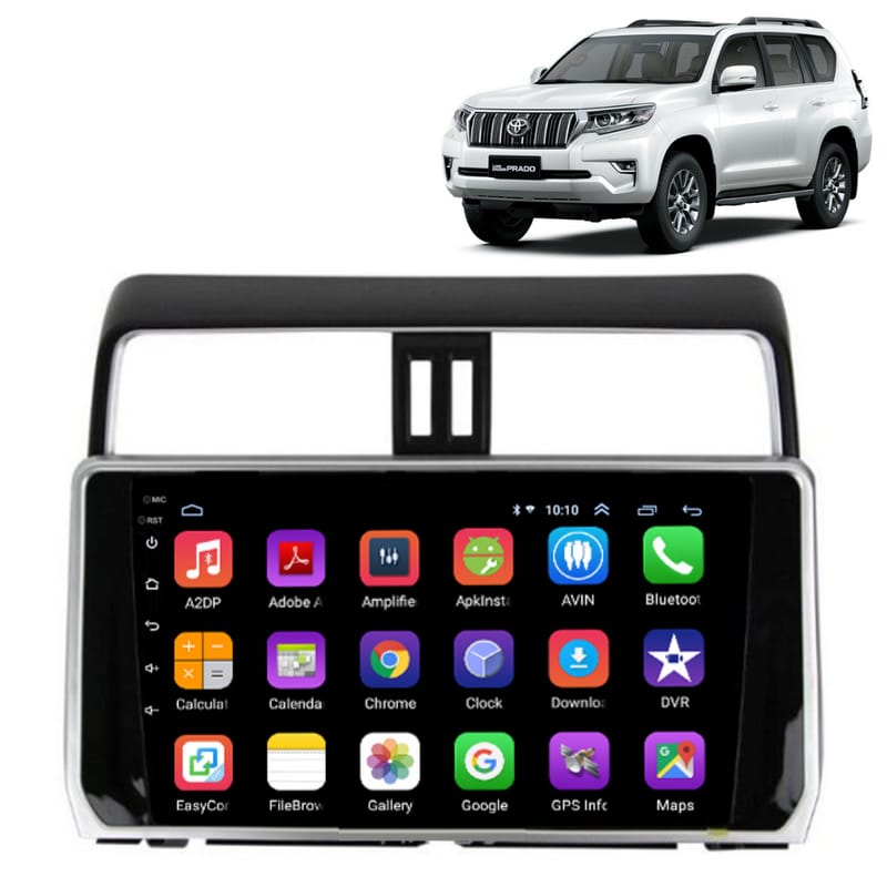 Toyota Prado 2017- 2021 Android Panel HD Player Display Multimedia System