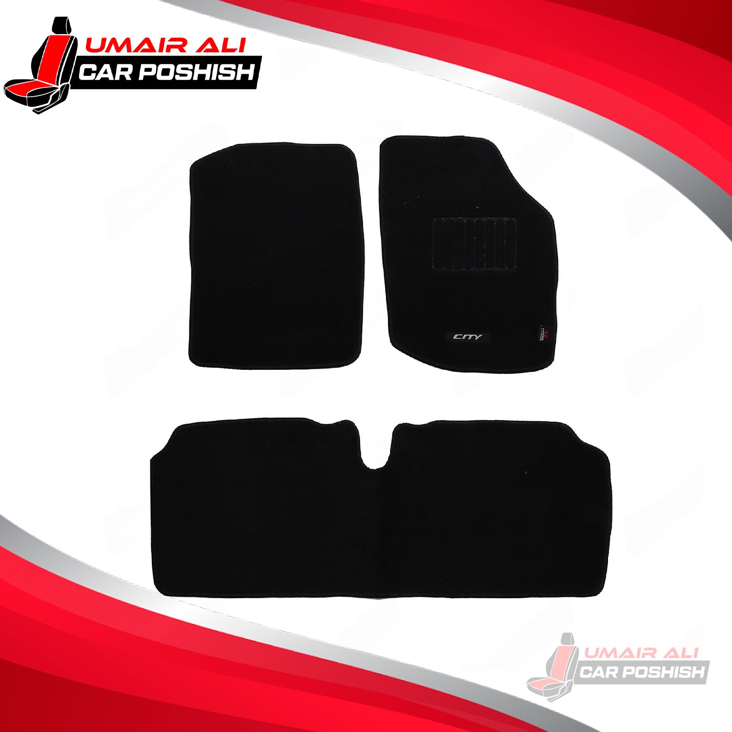 Honda City 2009-2020 Carpet Floor Mats Black