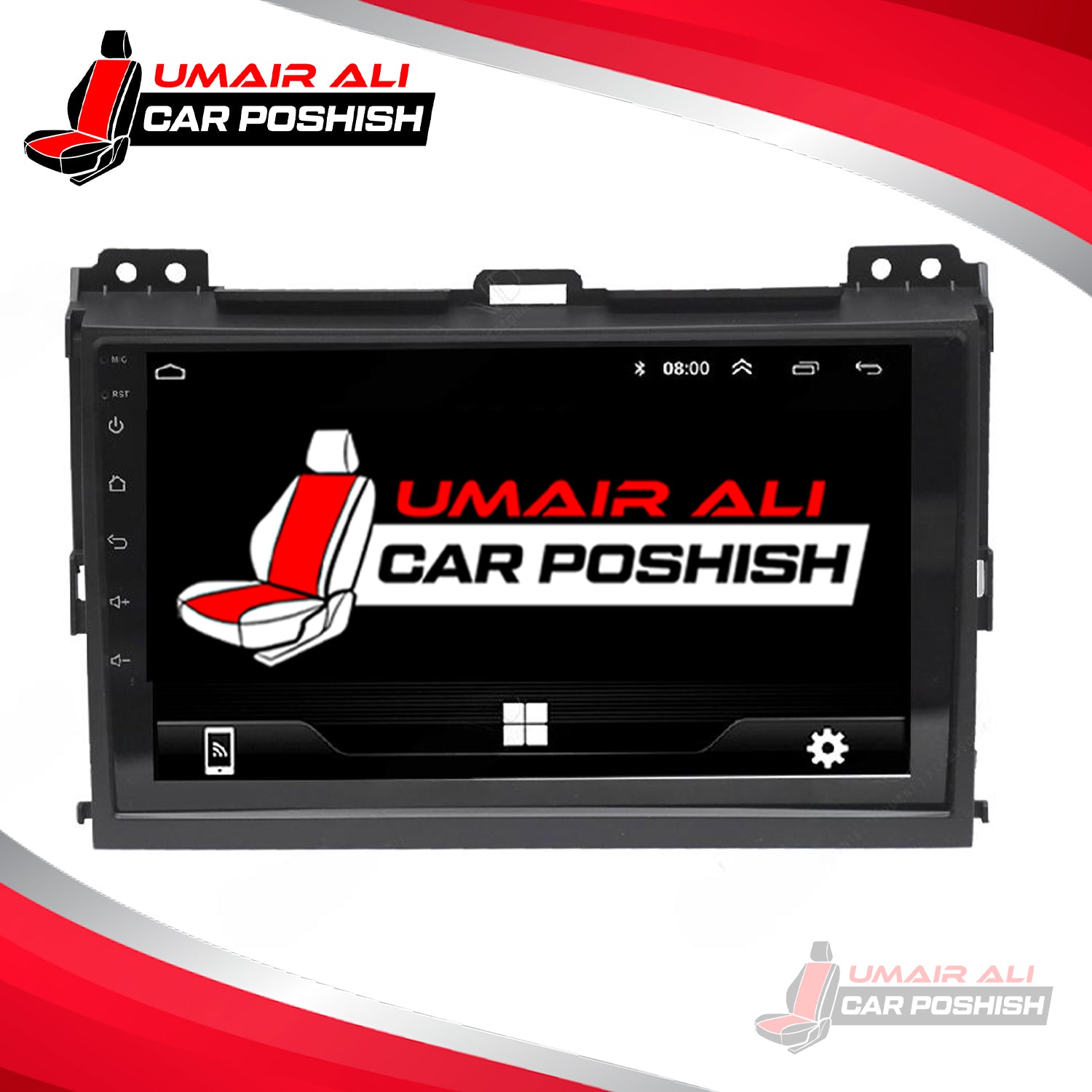 Toyota Prado 2002- 2009 Android Panel HD Player Display Multimedia System