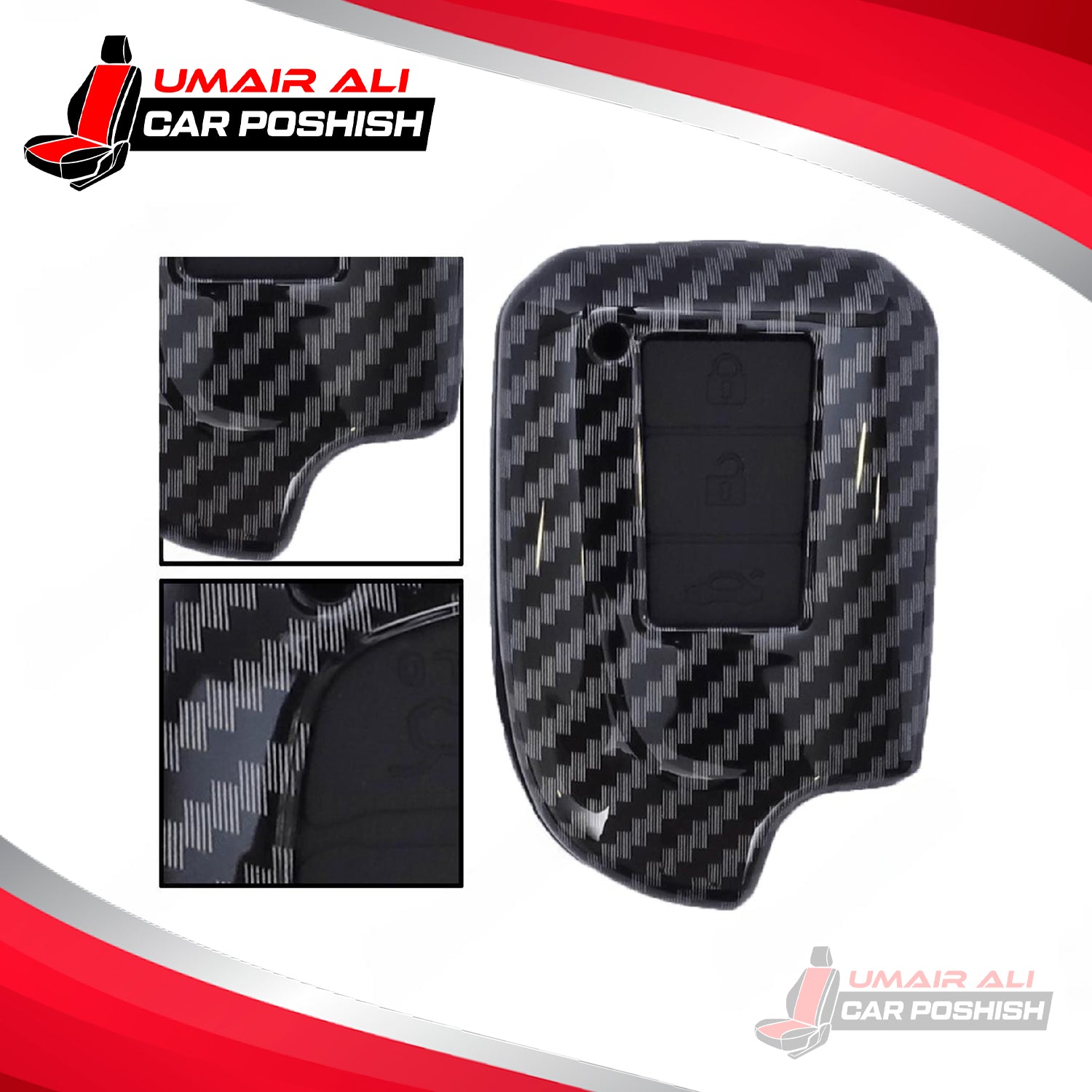 Toyota Yaris Carbon Fiber Key Cover