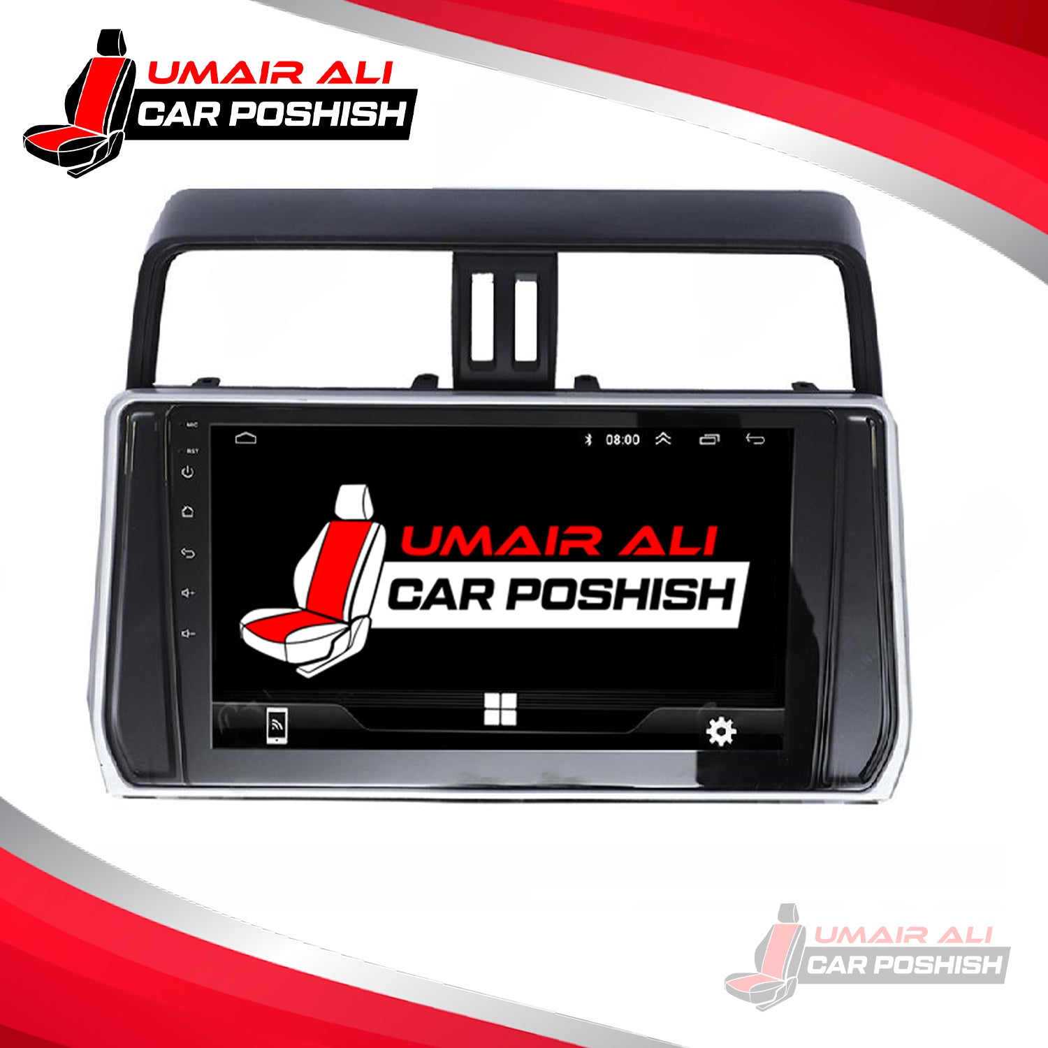 Toyota Prado 2017- 2021 Android Panel HD Player Display Multimedia System