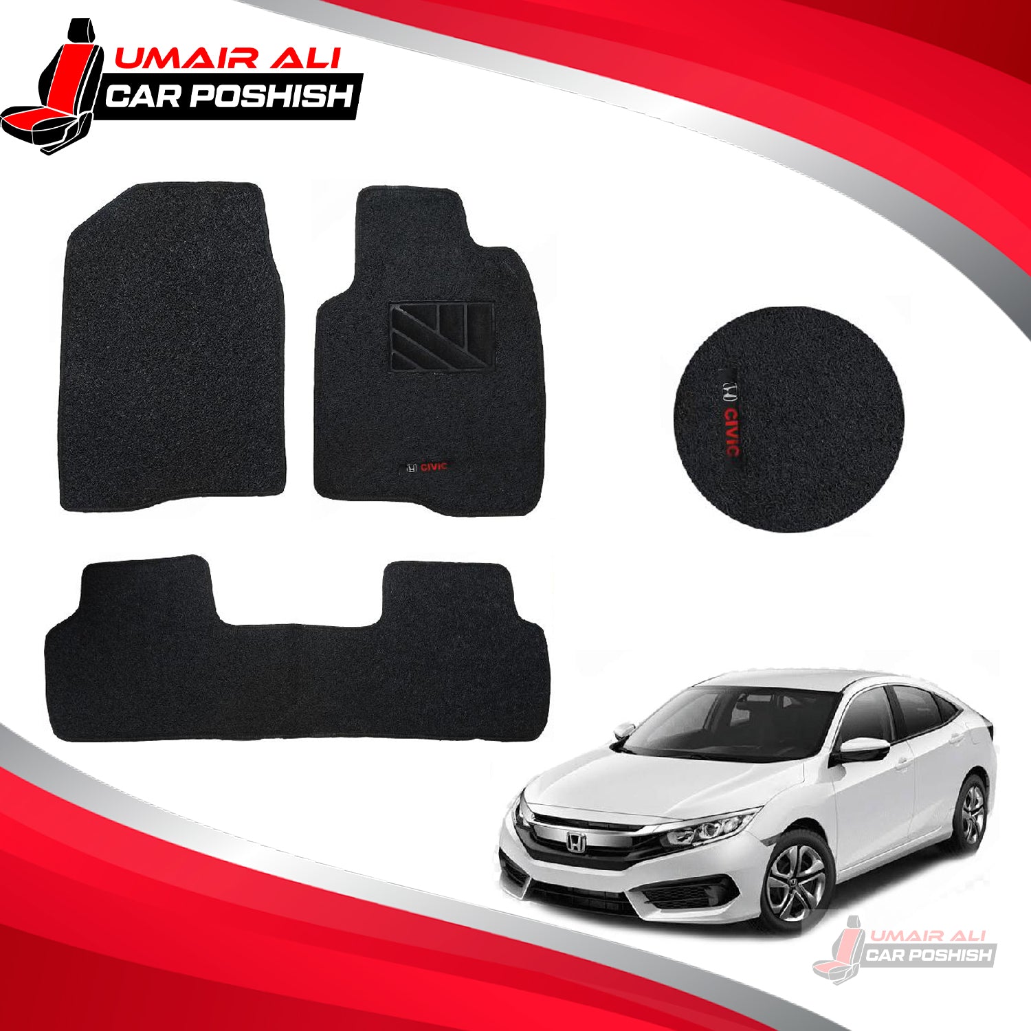 Honda Civic 2017 Grass Floor Mat