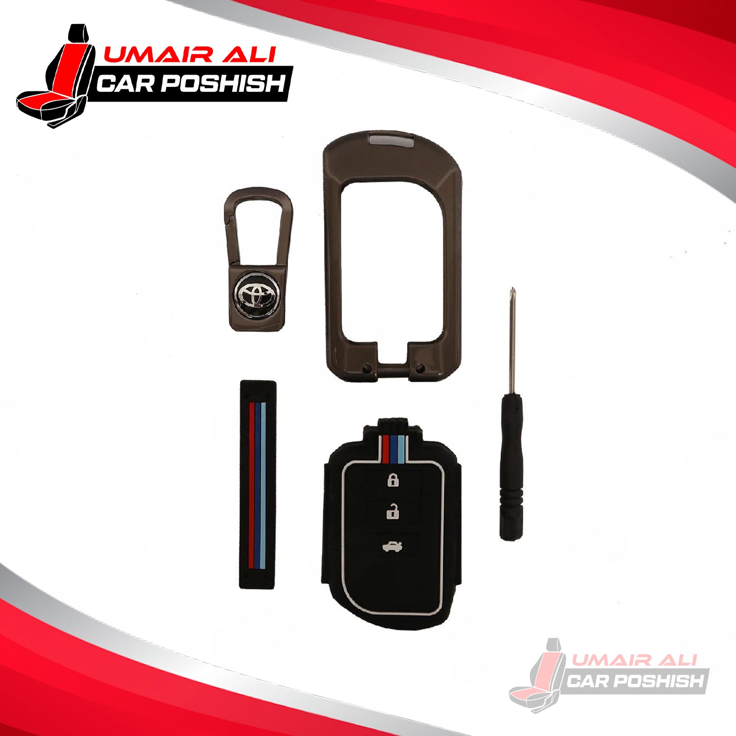 Toyota Yaris Key Cover With Metal Shell 2020 to 2021