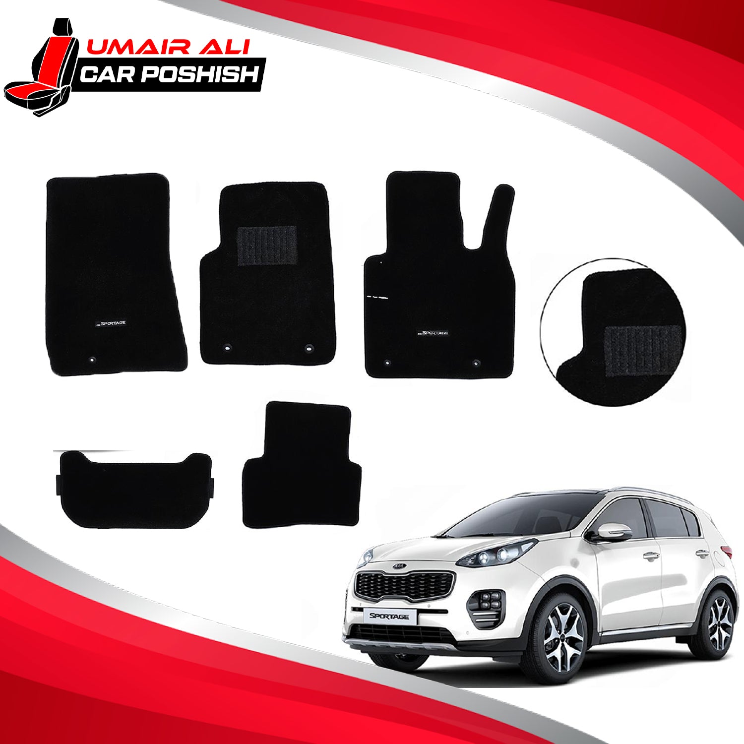 Kia Sportage Capet Floor Mats Black