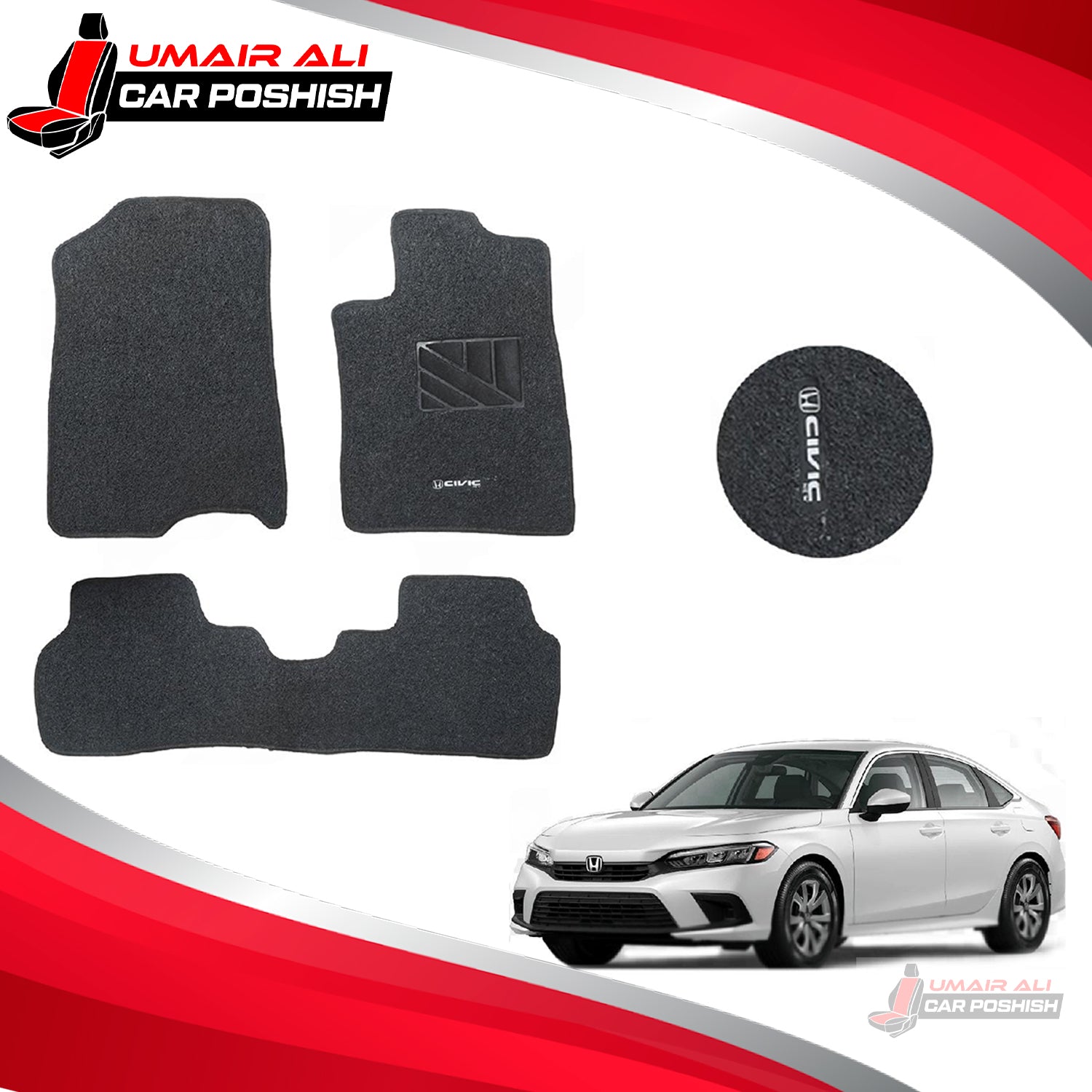 Honda civic 2022 Grass Floor Mat