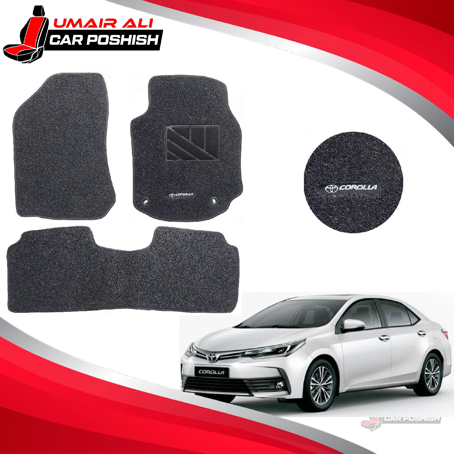 Toyota Corolla 2017-21 Grass Mat Black