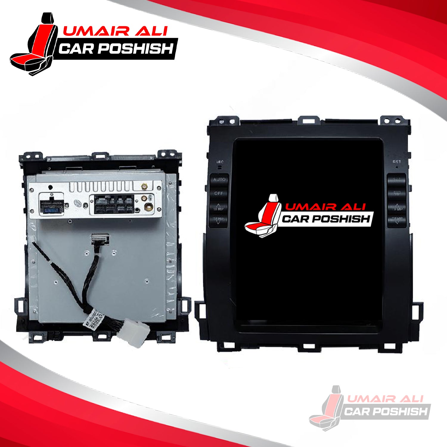 Toyota Prado 2002 to 2009 – Android Tesla LCD Screen IPS Display Multimedia System