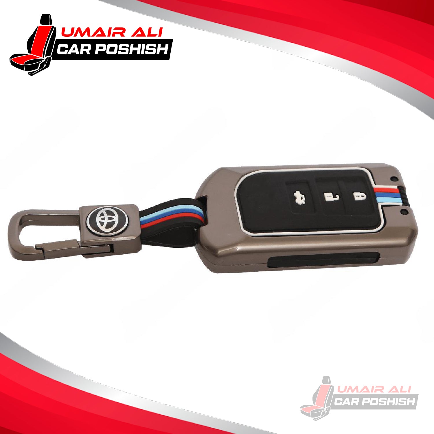 Toyota Yaris Key Cover With Metal Shell 2020 to 2021