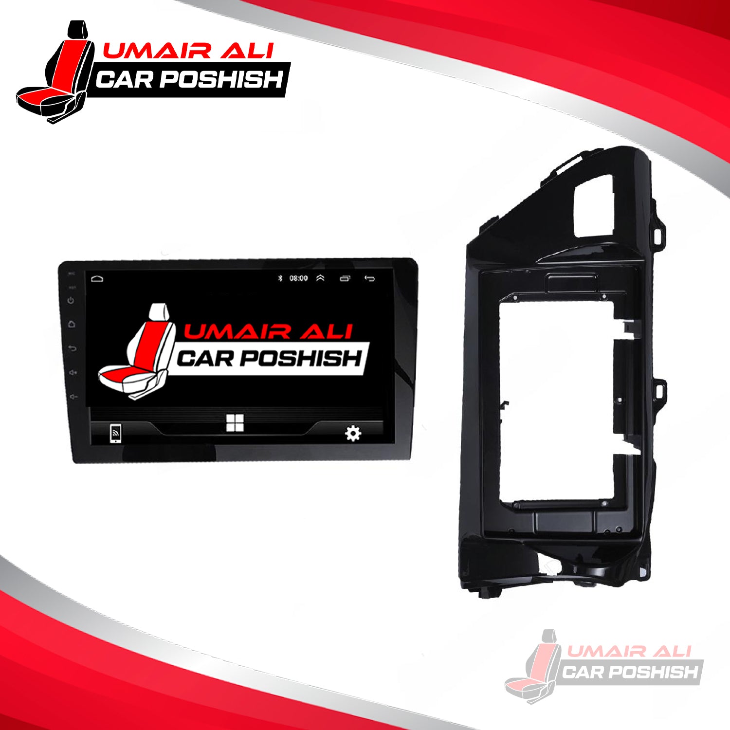 Toyota Revo 2016 to 2022 Android Panel HD Player IPS Display Multimedia System