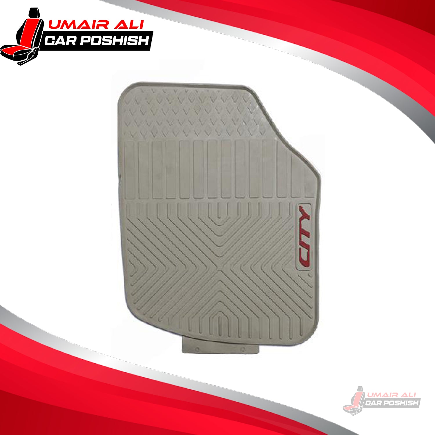 Honda City 2009-2021 Rubber Floor Mats Beige
