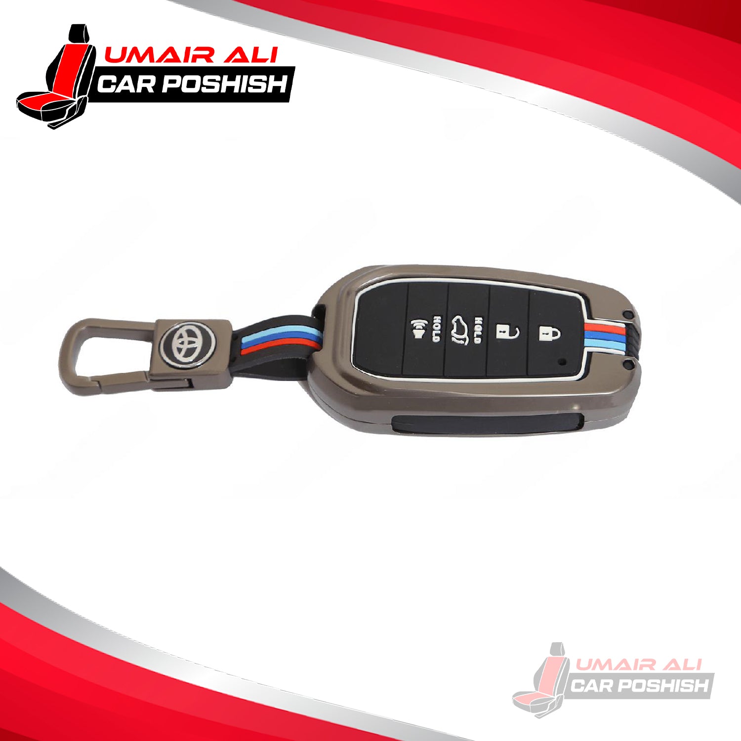 Toyota Fortuner 2017-2021 Metal Shell Key Cover