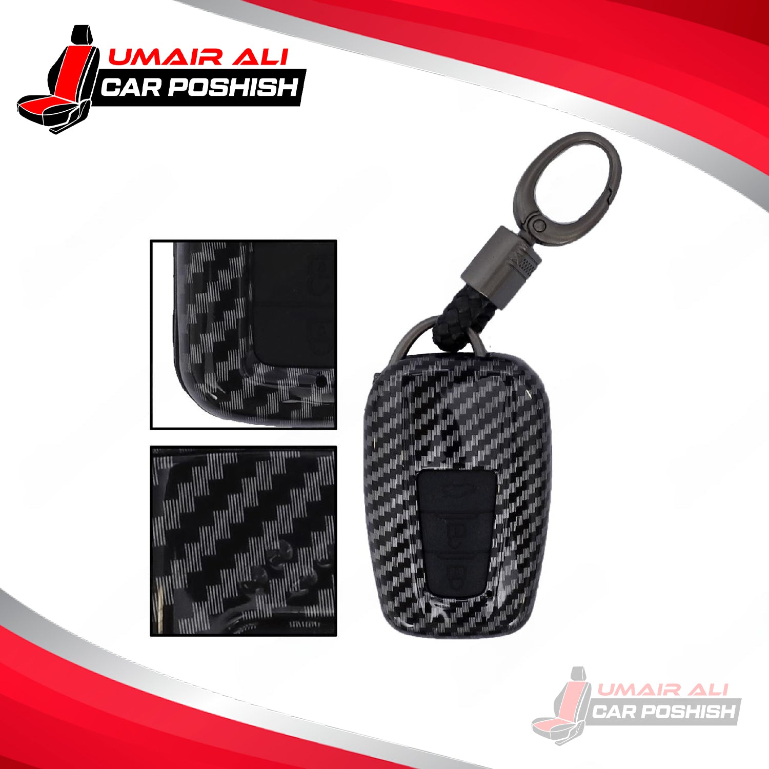Toyota Fortuner Carbon Fiber Key Cover