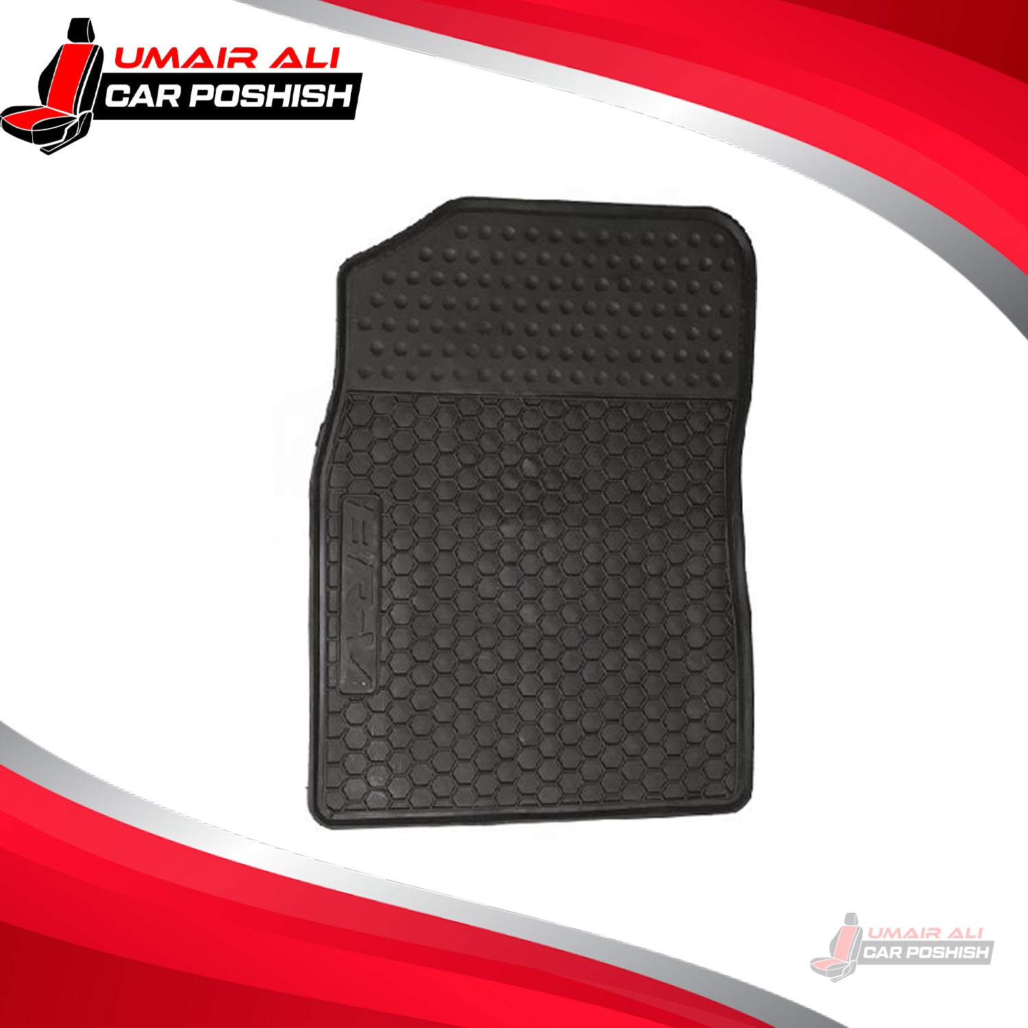 Honda BRV Custom Fit PVC Rubber Floor Mat Black 4 Pcs - Model 2017-2021