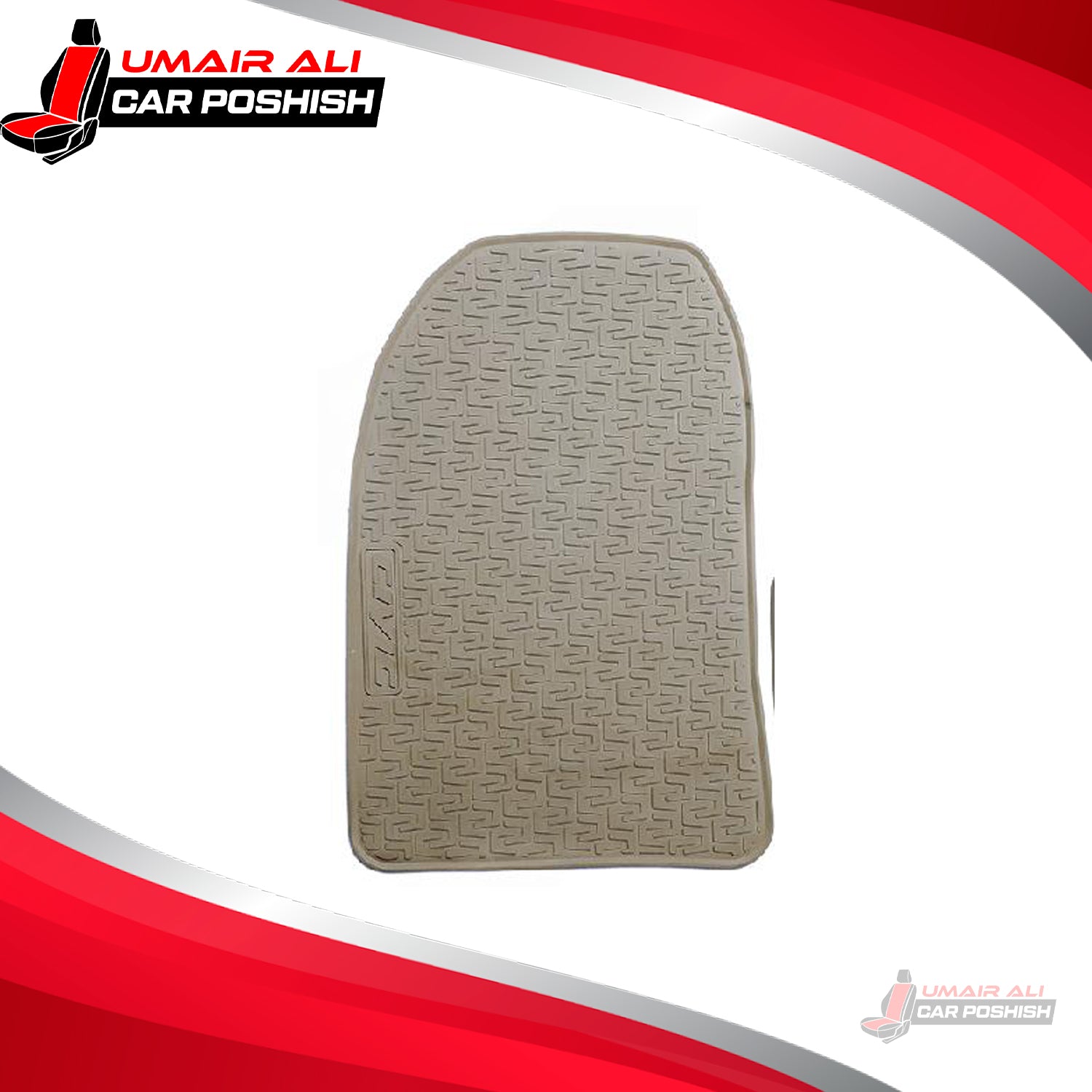 Honda Civic 2017-2021 Rubber Floor Mats Beige