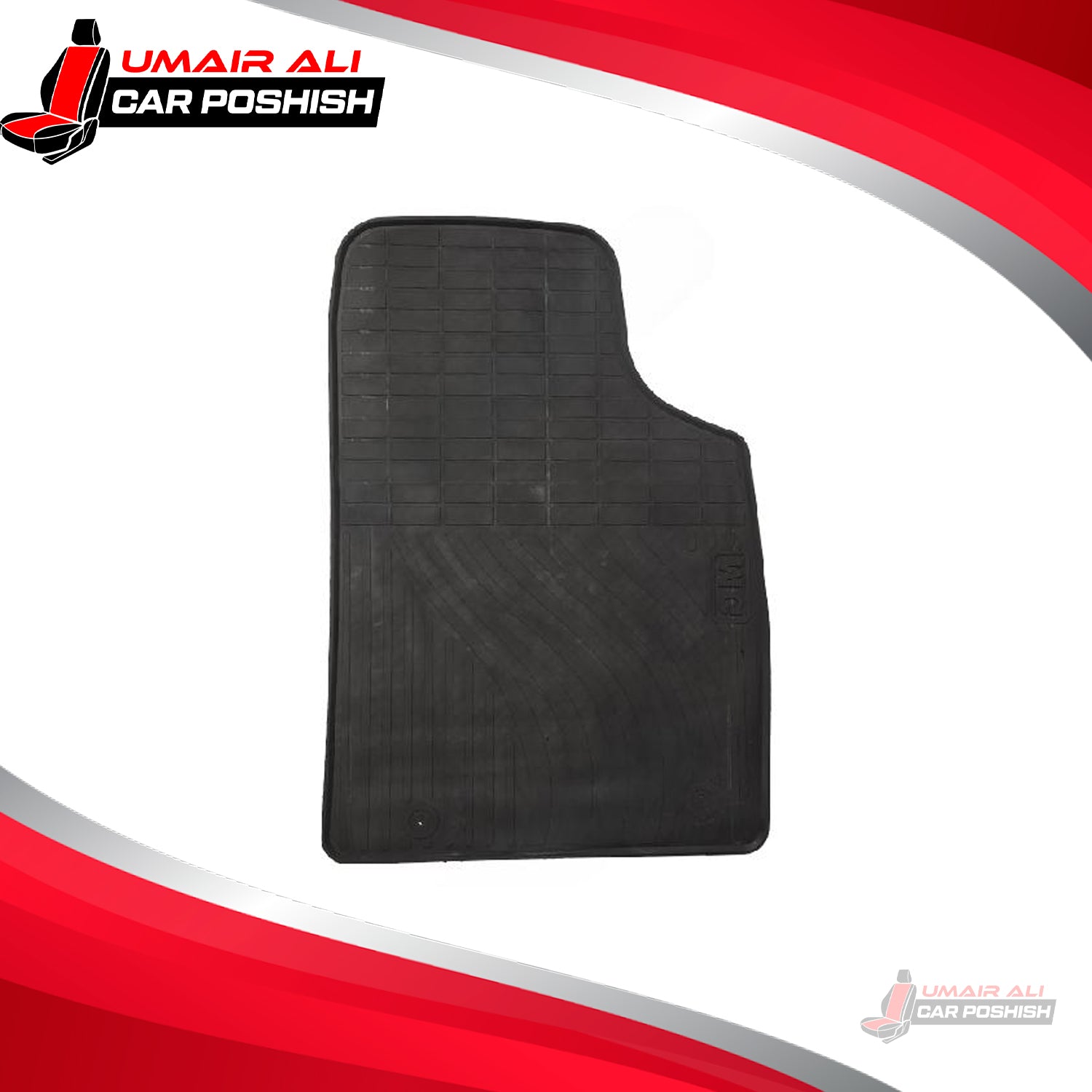 MG HS PVC Rubber Floor Mat Black 3 Pcs