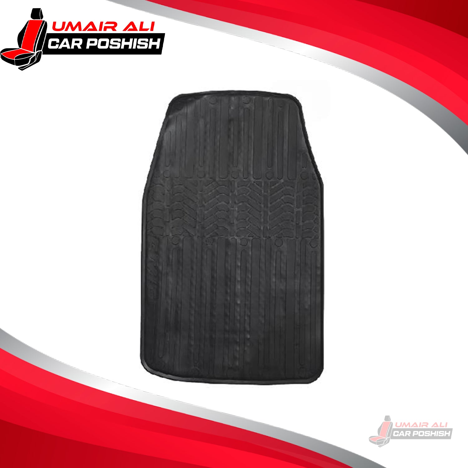 Honda Civic Reborn Custom Fit PVC Rubber Floor Mat Black 3 Pcs - Model 2006-2012
