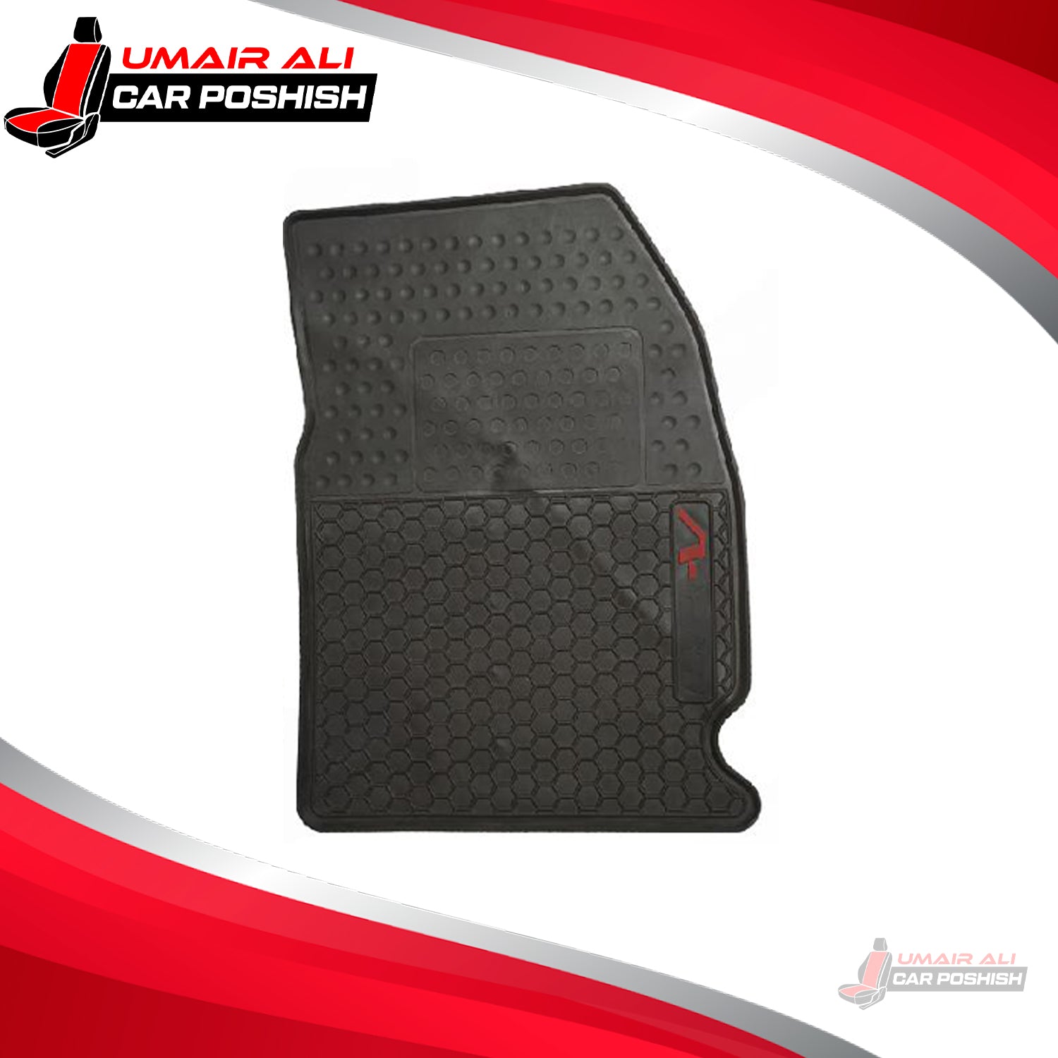 Honda BRV Custom Fit PVC Rubber Floor Mat Black 4 Pcs - Model 2017-2021