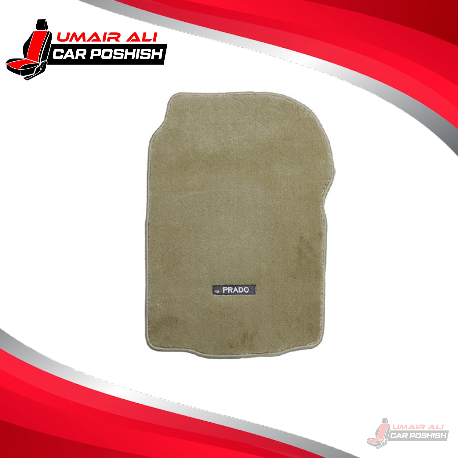 Toyota Prado FJ150 Luxury Carpet Irani Floor Mat Beige Mix Design 3 Pcs - Model 2008-2021