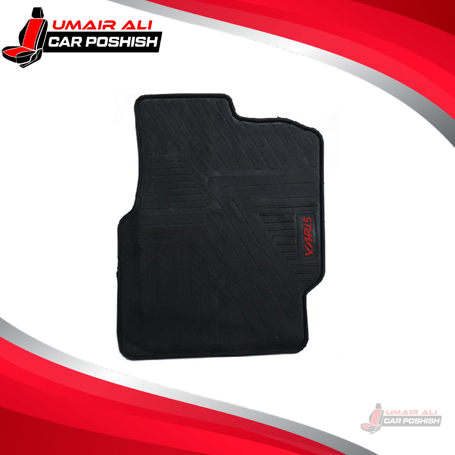Toyota Yaris Rubber Floor Mats Black