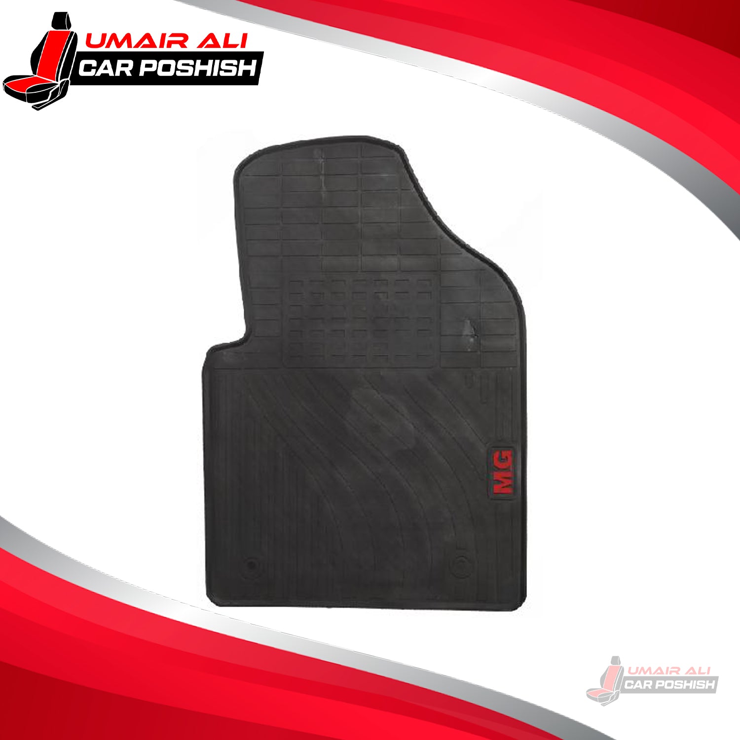 MG HS PVC Rubber Floor Mat Black 3 Pcs