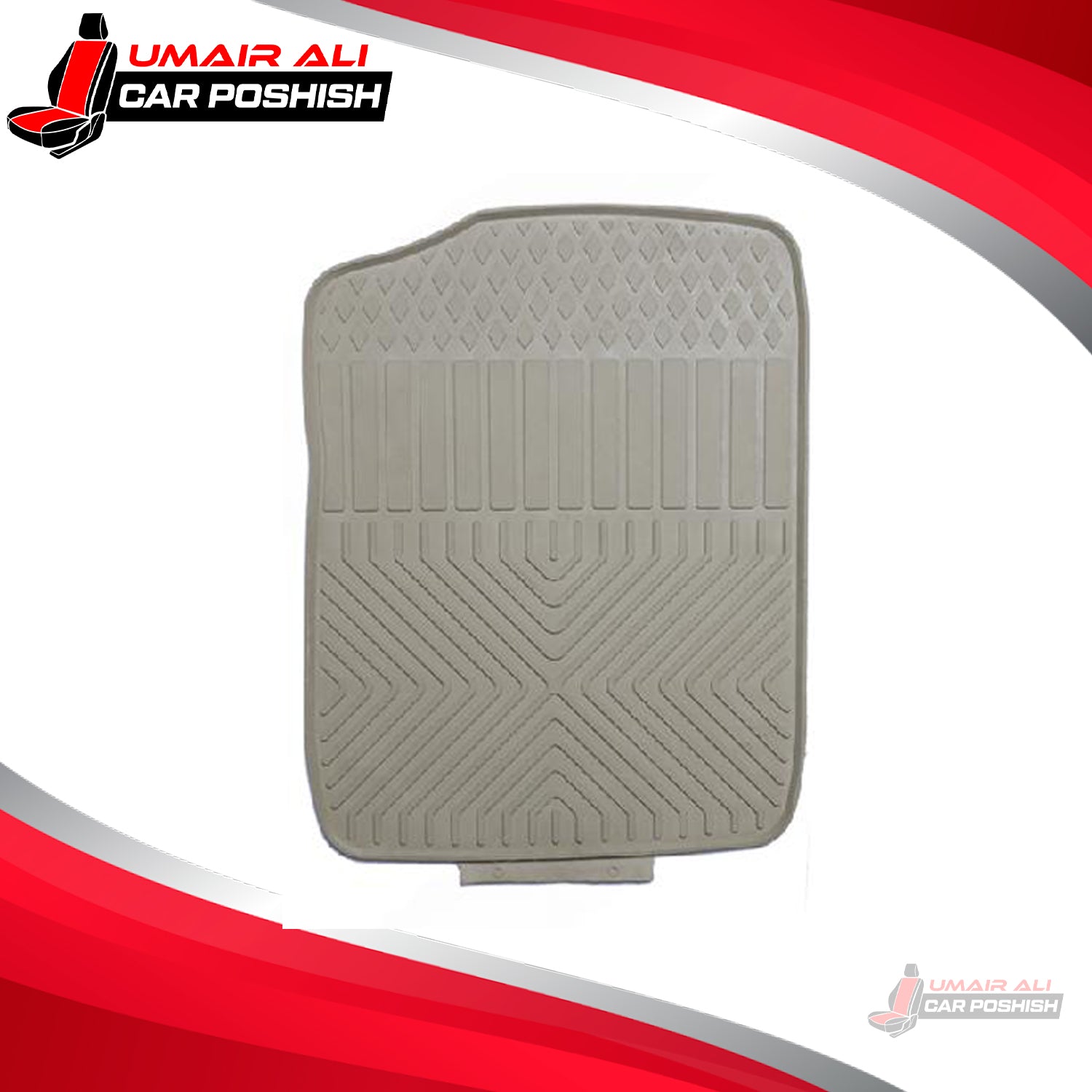Honda City 2009-2021 Rubber Floor Mats Beige