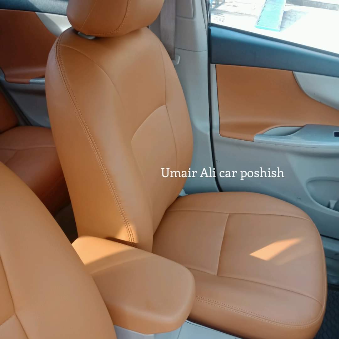 Toyota Corolla 2009-2013 Tan Colour Synthetic Leather Right Seat Covers (poshish)