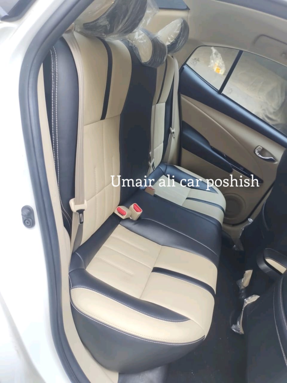 Toyota Yaris Customised Design Premium Quality Seat Covers (poshish)
