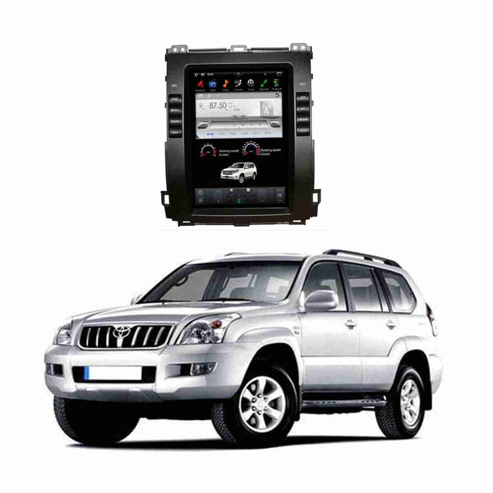 Toyota Prado 2002 to 2009 – Android Tesla LCD Screen IPS Display Multimedia System