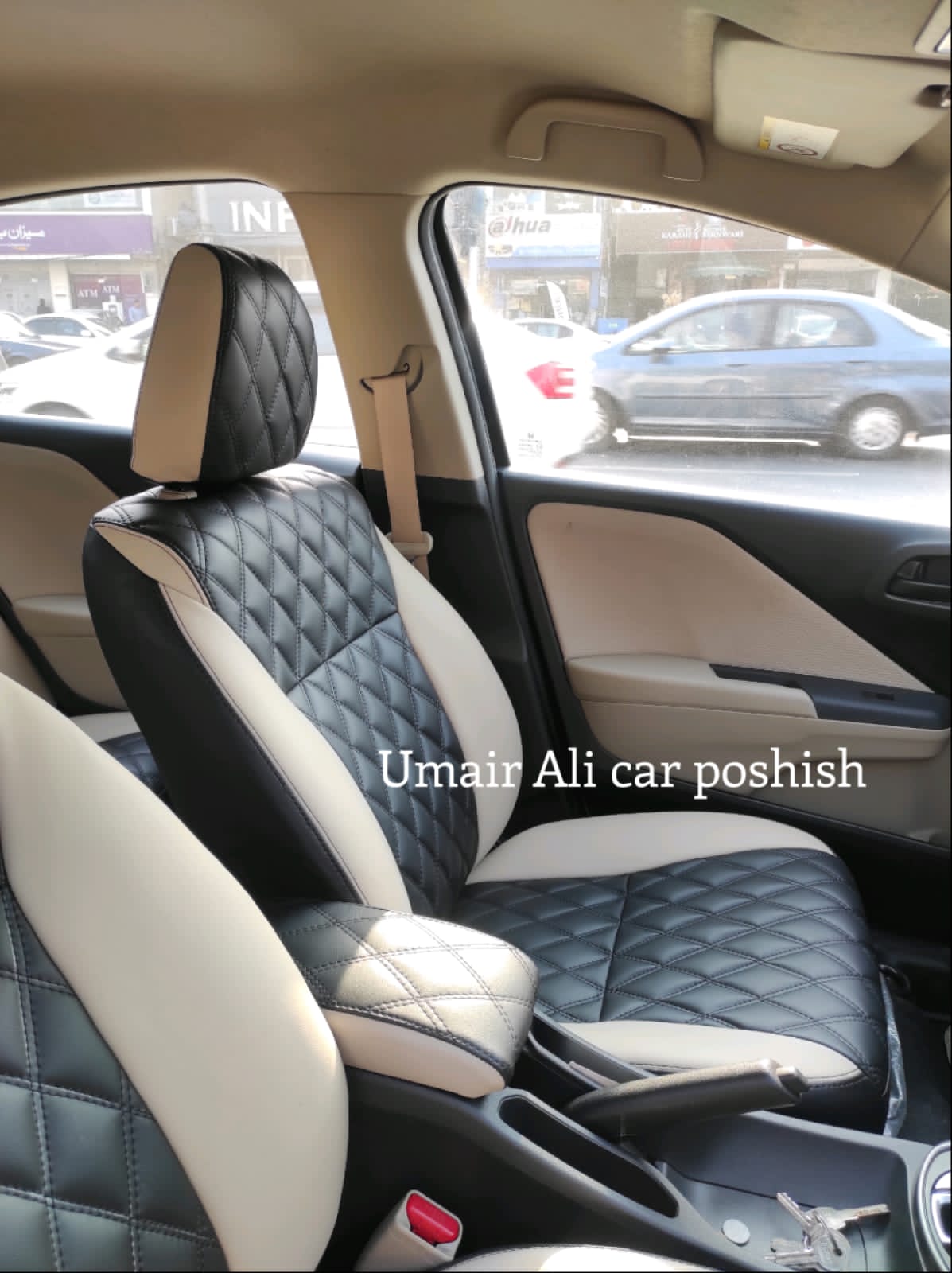 Honda city 2024 Custom Design 7D Stitching premium Quality Seat cover (Pre Order )