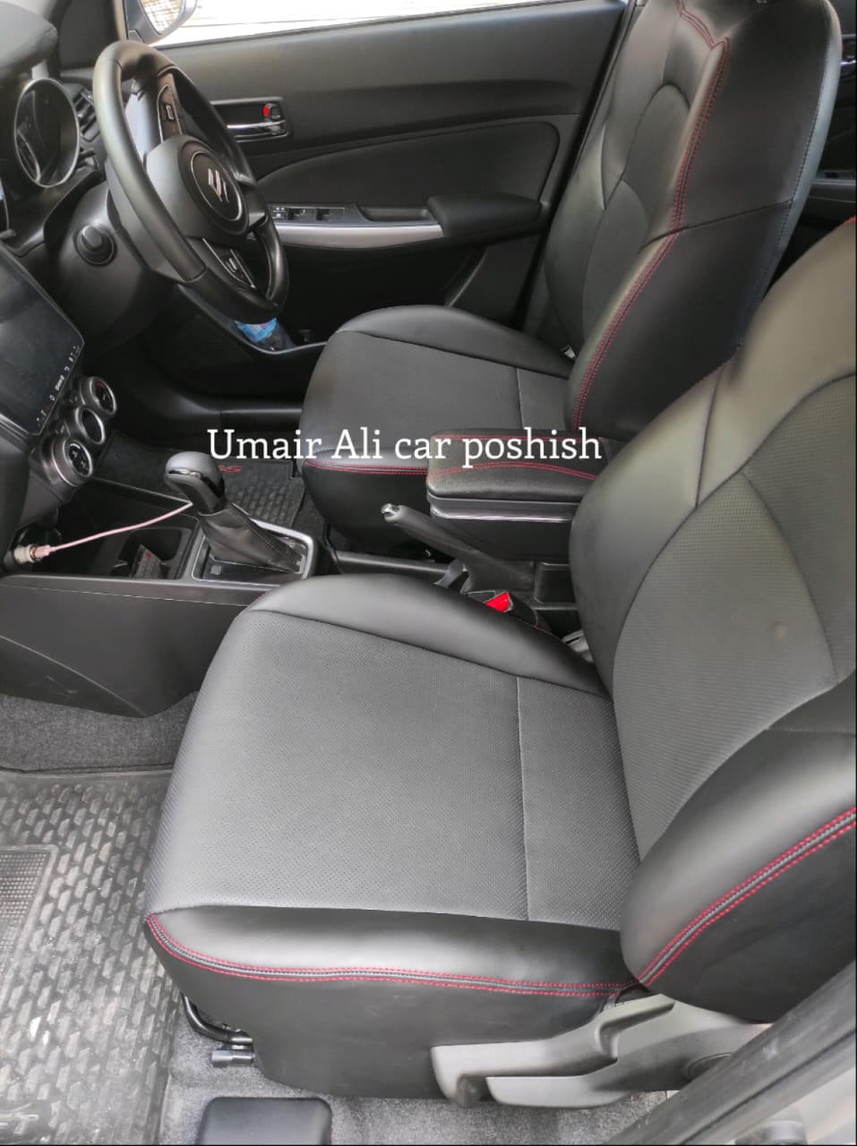Suzuki Swift 2024 Synthetic Leather Right Breathable premium quality seat covers (poshish