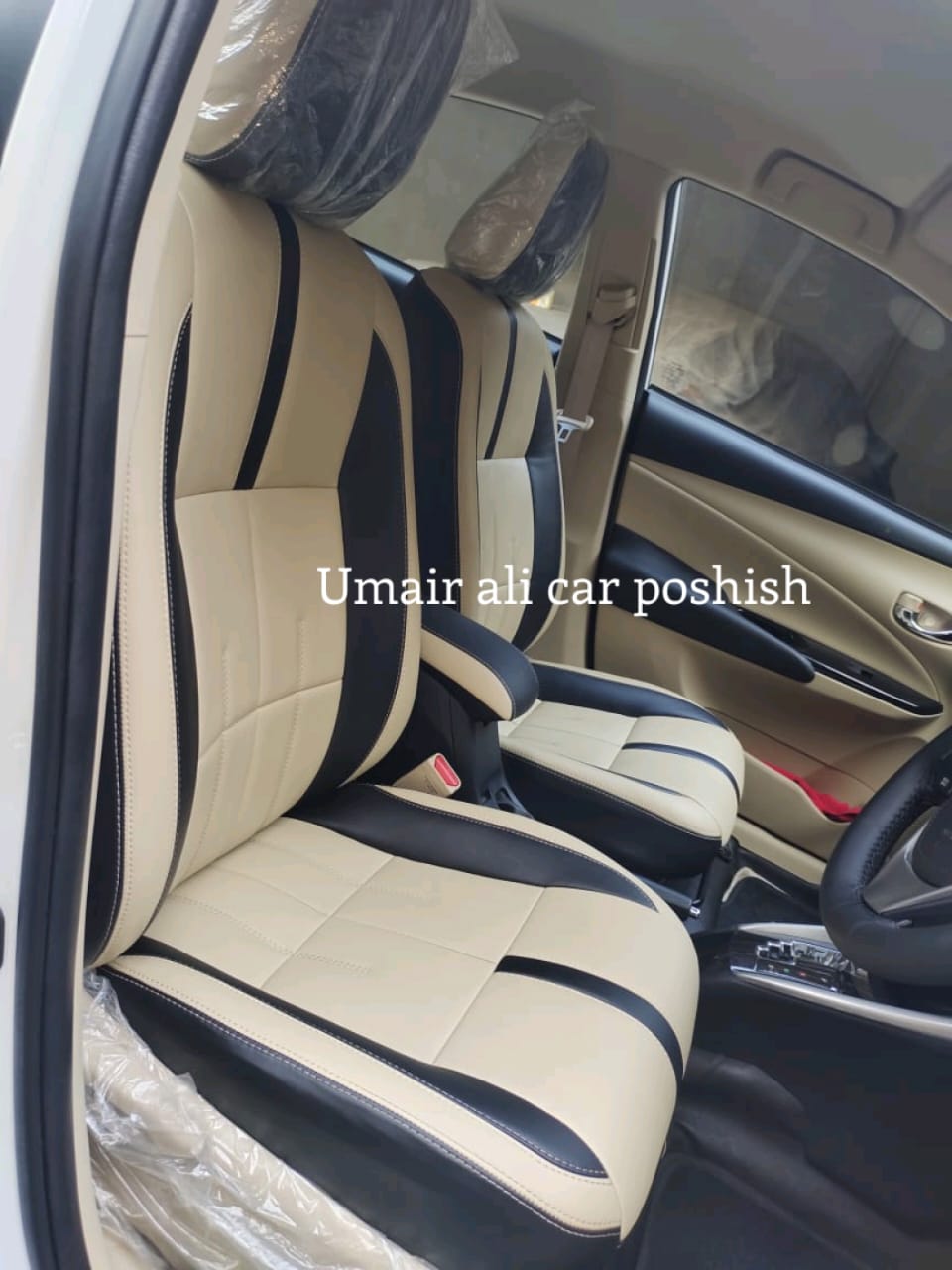 Toyota Yaris Customised Design Premium Quality Seat Covers (poshish)