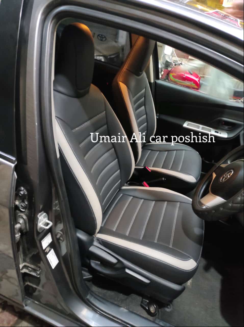 Toyota Vitz 2014-2018 Premium Quality Design Seat Covers (Poshish) Pre Order