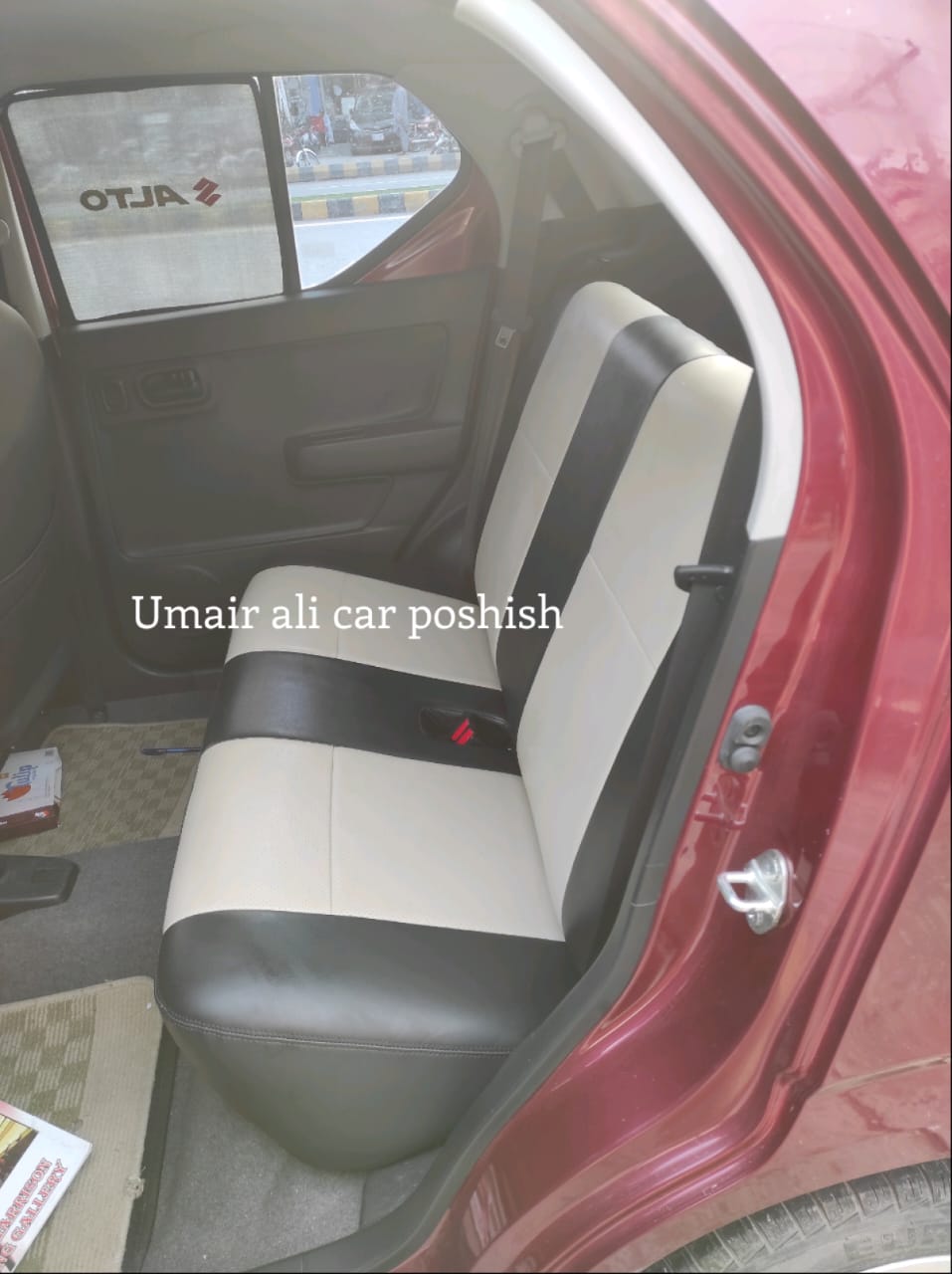 Suzuki Alto 2019-2024 Two Tone Colour Synthetic Leather right seat covers (poshish)