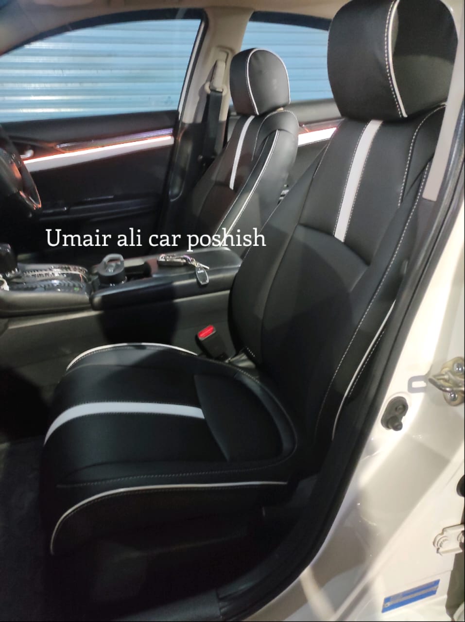 Honda Brv Black & off white Stitching Premium Quality Seat Covers (Pre order )