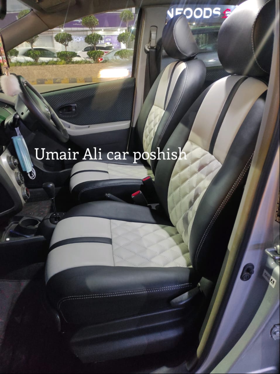 Toyota vitz 2008 Premium Quality Synthetic Leather Nylex Seat covers (poshish)