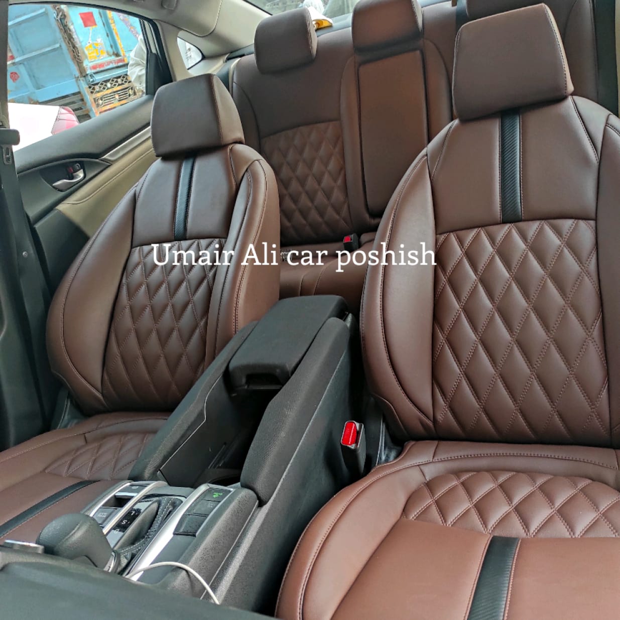 Honda Civic x 2016-2021 7D Style Stitching Japanese Synthetic Leather Audi A4 Colour Seat Covers (pre order)
