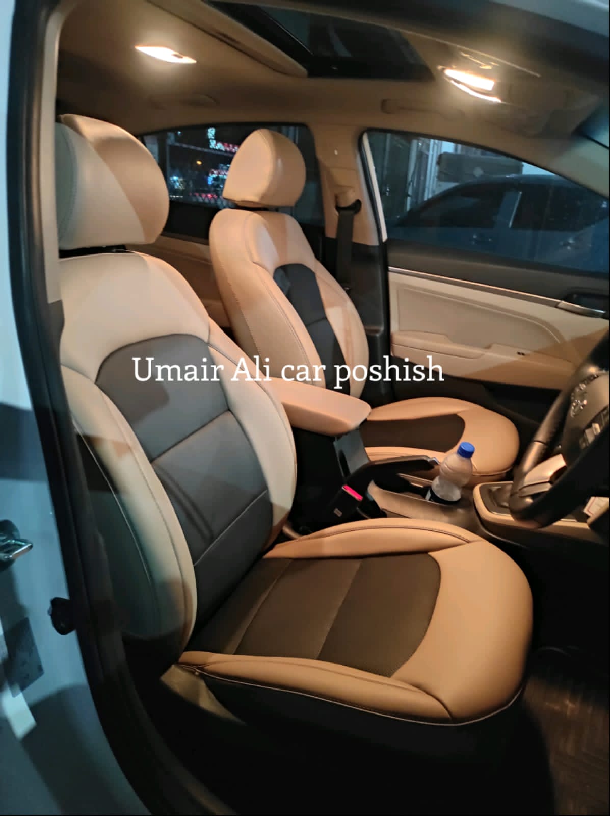 Hyundai Elantra 2021-2024 Synthetic Leather Right Seat Covers (poshish)