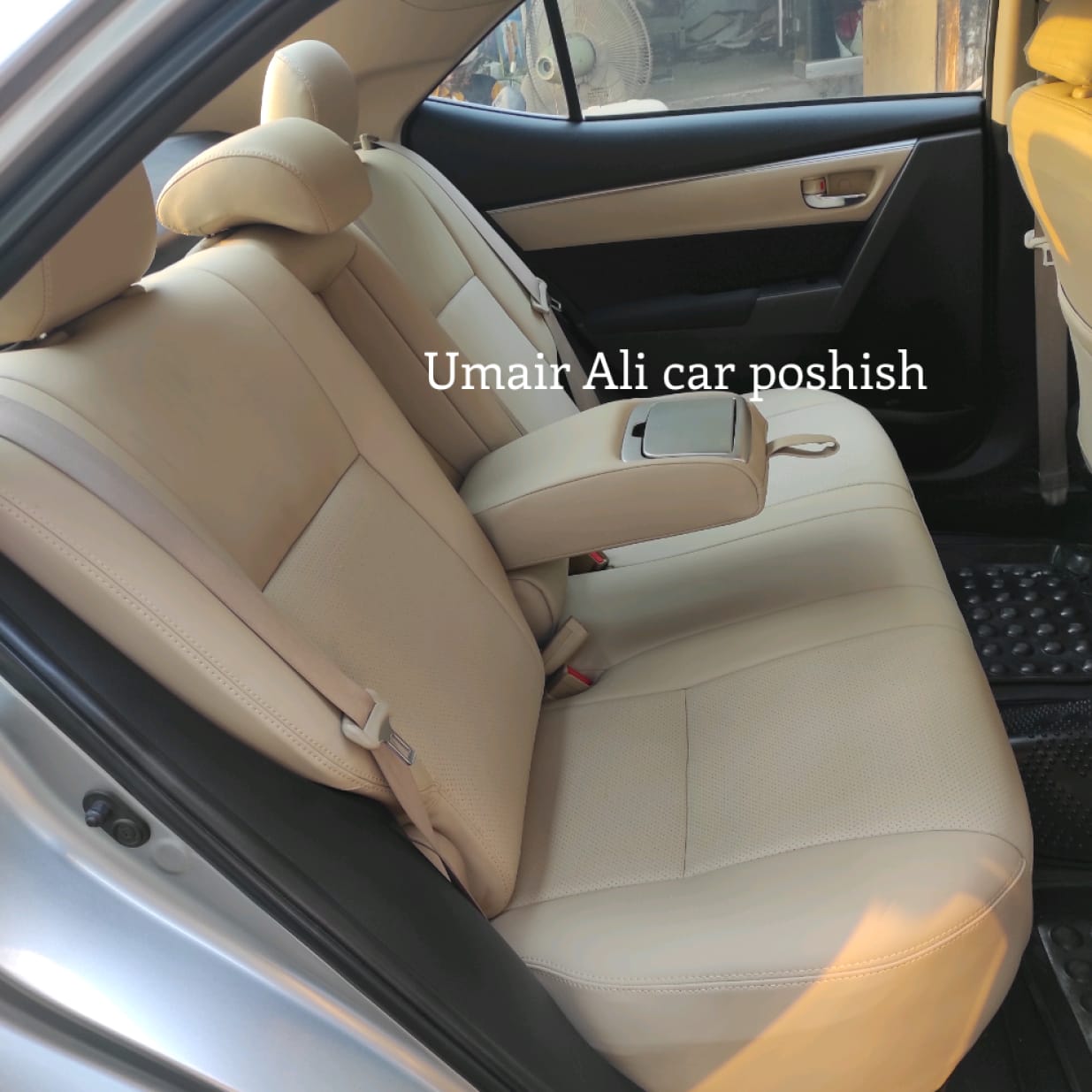 Toyota Corolla 2015 Japanese Prime Quality Synthetic Leather Right Seat Covers Perforated (poshish)