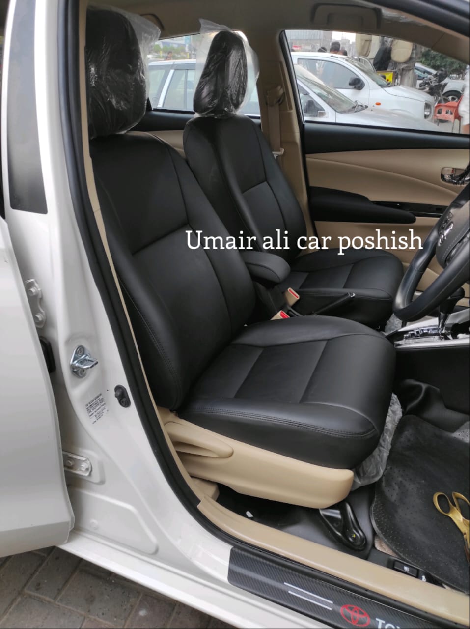 Toyota Yaris Synthetic Leather Right Seat Covers (poshish)
