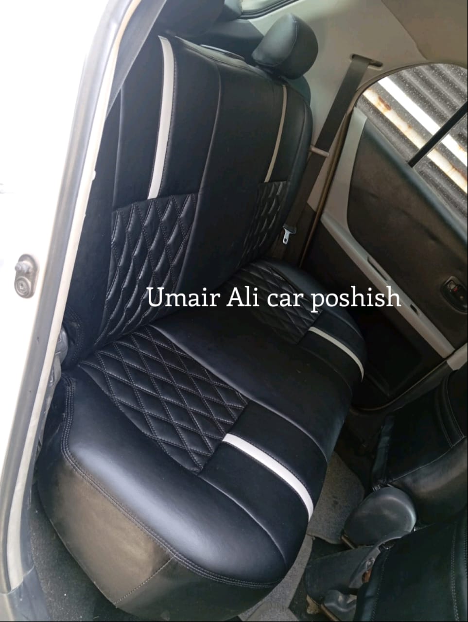 Toyota Vitz 2008 Synthetic Leather Right Seat Covers (poshish)