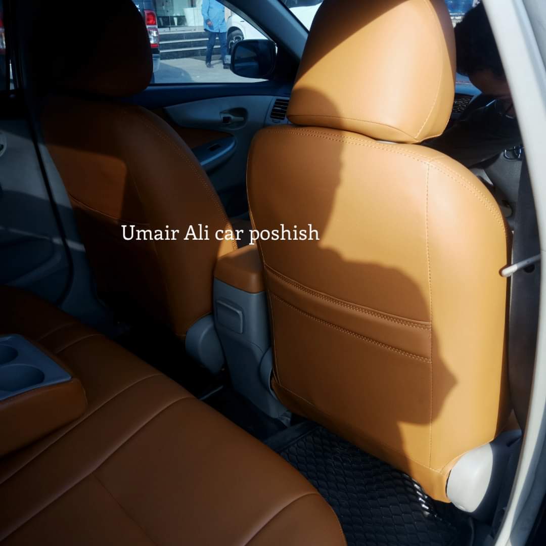 Toyota Corolla 2009-2013 Tan Colour Synthetic Leather Right Seat Covers (poshish)