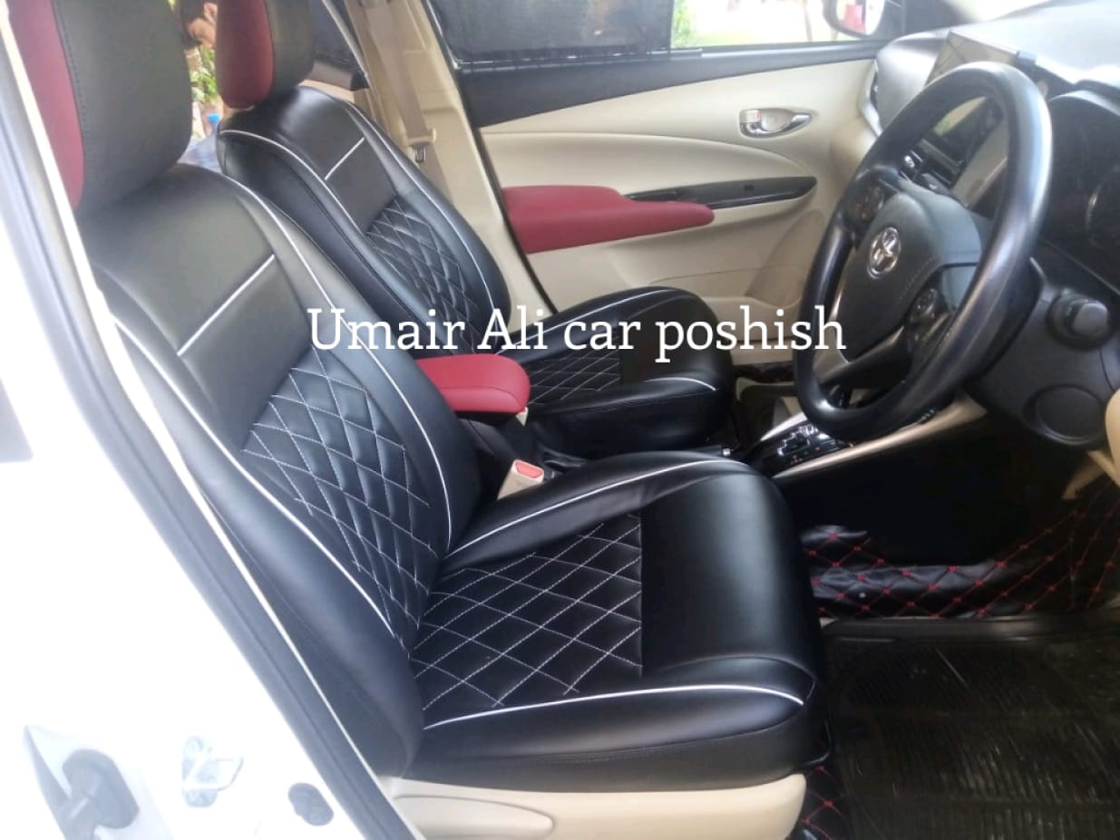 Toyota Yaris Complete Custom Design Synthetic Leather right seat covers (poshish)