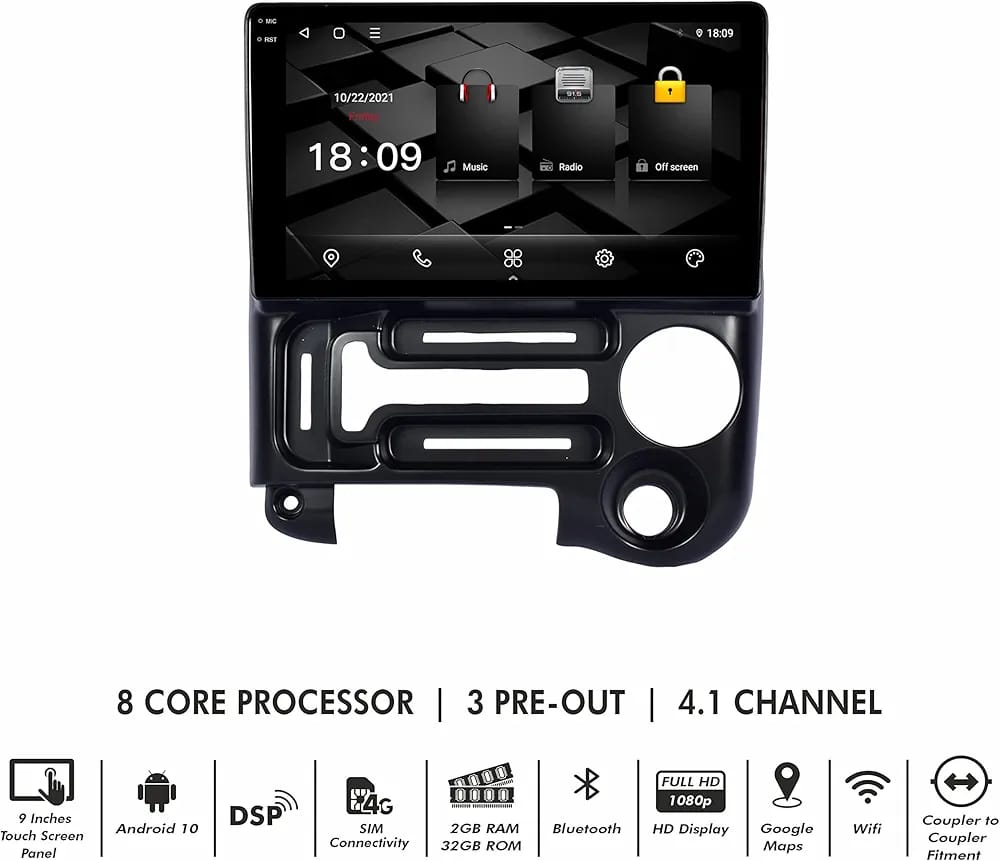 Hyundai Santro Android Panel HD Player Display Multimedia System