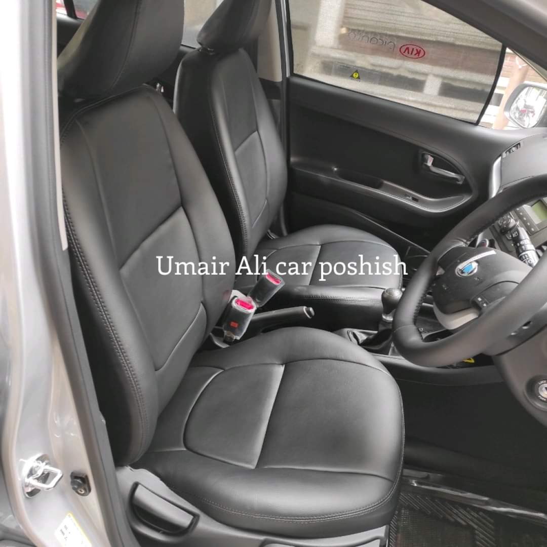 Kia picanto Black Colour Synthetic Leather Right seat (poshish)